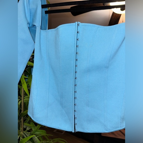 Zara Stylish Blue‎ Long Sleeve Top - Picture 9 of 9